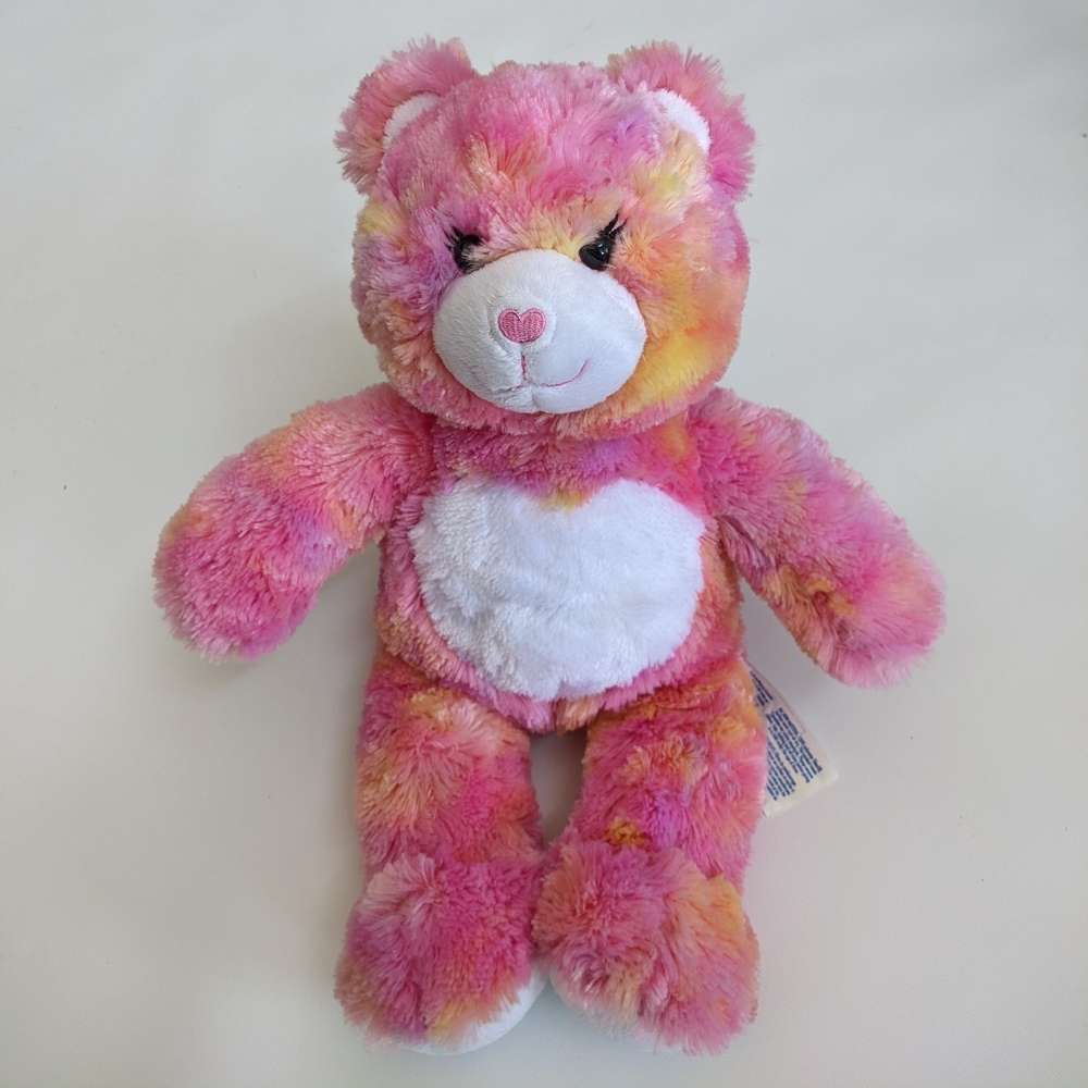 Build-A-Bear Pink and Orange Stuffed Animal